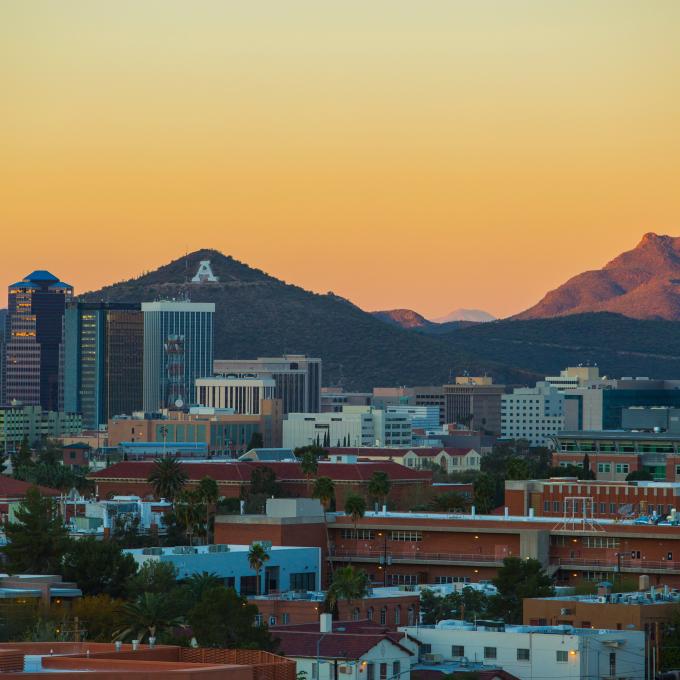 The landscape of Tucson, Arizona